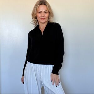 Almina Concept Polo Wool Sweater Black